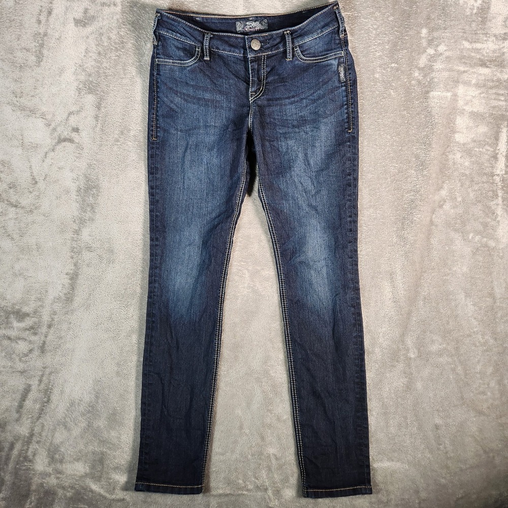 Silver Jeans Suki Jegging‎ Women's 30X30 (Tag30X31) Dark Blue Skinny Ankle